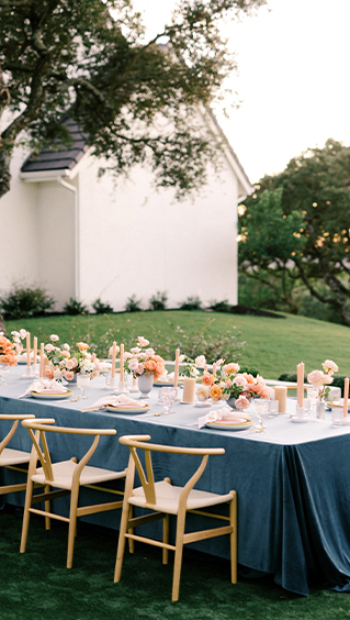 Austin wedding venues table rentals
