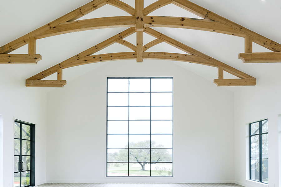 Arlo Blog - Favorite Design Features (Trusses) Design feature at The Arlo, an Austin wedding venue