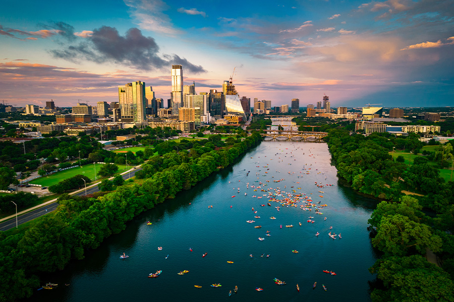 Wedding celebration at The Arlo, an Austin wedding venue