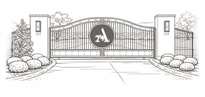 The Arlo entrance gate